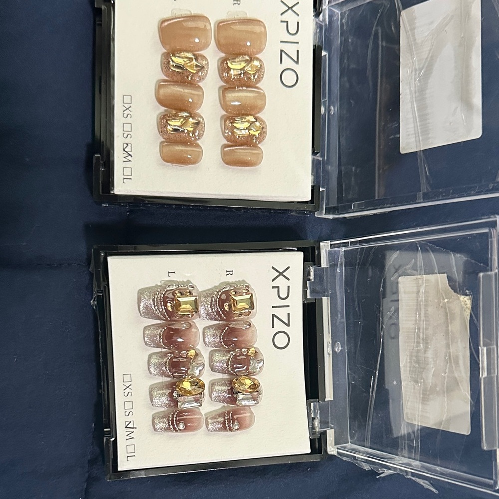 XPIZO Gold Accent Press-On Nails